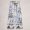White Studd Shelly Linen Blend Culottes - Ivory