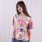 Nomads Maratonga Print Pleat Front Top