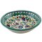 Floral Bright Hand Painted Ceramic Serving Bowl - Turquoise