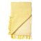 Rosalie Recycled Cotton Throw - Yellow