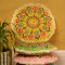 Bohemia Mandala Embroidered Cushion - Yellow