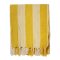 Berge Stripe Throw - Yellow
