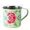 Chrysanthemum Hand Painted Mug - Green