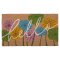 Hello Floral Coir Doormat