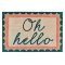 My Mat Washable Nylon Patterned Doormat - Oh Hello - 50 x 75cm