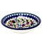 Floral Colourful Hand Painted Ceramic Serving Bowl - Navy
