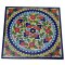 Floral Colourful Hand Painted Ceramic Tile - Navy