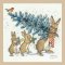 Amnesty Charity Christmas Cards - Playful Bunnies - Pack of 10