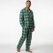 Komodo Mens Jim Jam Pyjama Set - Green