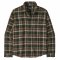Patagonia Mens Long-Sleeved Lightweight Fjord Flannel Shirt - Treeline Green