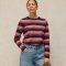 White Stuff Clara Stripe Long Sleeve Tee - Pink