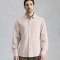 White Stuff Douglas Long Sleeve Dobby Organic Shirt - Natural