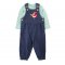 Frugi Veryan Robin Dungaree Outfit - Navy