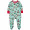 Frugi Lovely Winter Drives Babygrow - Moss