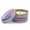 Amnesty Aluminium Travel Tin Candle - Love & Peace