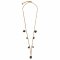 Lotus Feet Charm Necklace - Blue