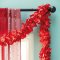 Sari Tinsel Garland - Red - 200cm