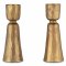 Lokoja Antique Brass Candle Holder - Set of 2