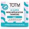 TOTM Organic Cotton Super Non Applicator Tampons - Pack of 18