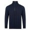 Unisex Cable Zip Jumper - Navy