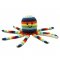 Fair Trade Crocheted Rainbow Octopus Rattle