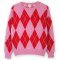 Kite Argyle Piddletrenthide Knit Jumper Red