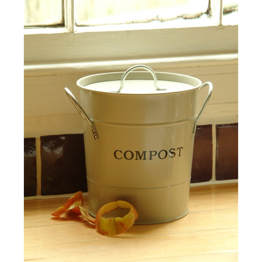 Compost Bucket 3 5L Clay Natural Collection Select   303044 Compost Clay 2 