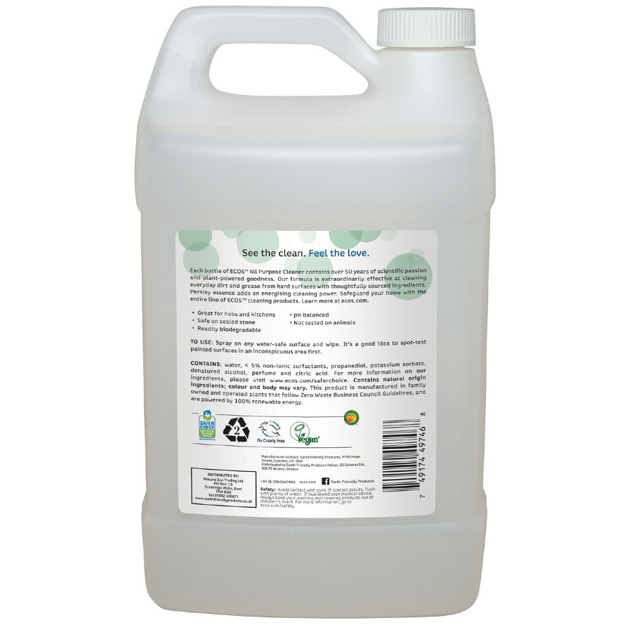 Earth Friendly Parsley Plus Cleaner Refill - 3.78L - ECOS (Earth ...