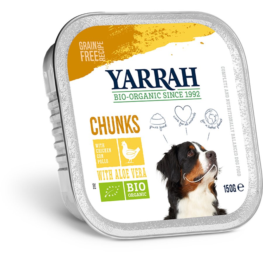 Yarrah Organic Dog Food Chicken Chunks With Aloe Vera