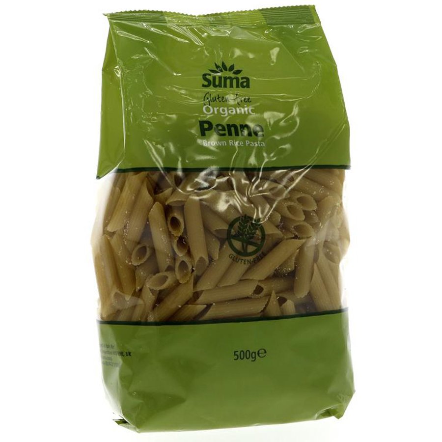 Suma Gluten Free Brown Rice Penne Pasta - 500g - Suma Wholefoods