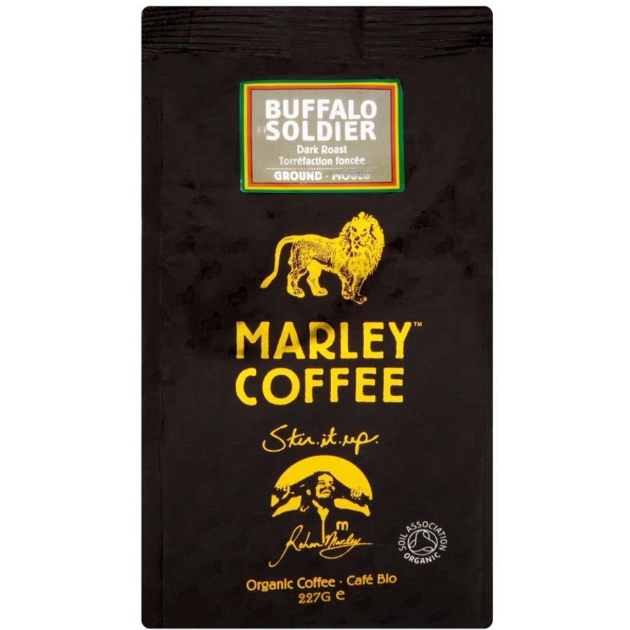 Marley Coffee Bufallo Soldier Dark Roast κόκκοι καφέ με δώρο