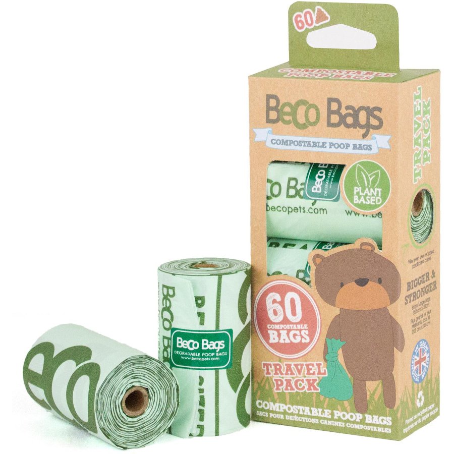 Beco Compostable Poo Bags - 60 Bags 