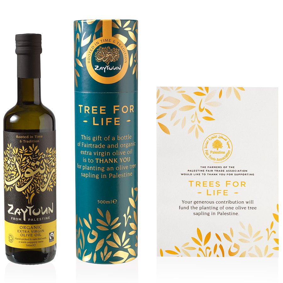 Zaytoun Olive Oil & Tree Donation Gift Set Zaytoun