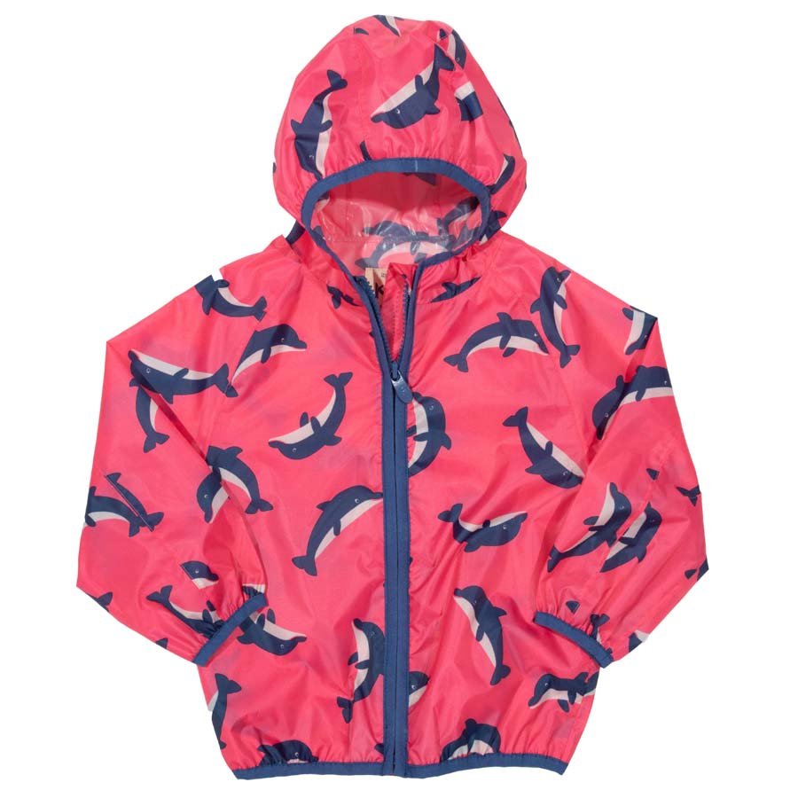 Kite Dolphin Puddlepack Jacket - Pink - Kite Clothing